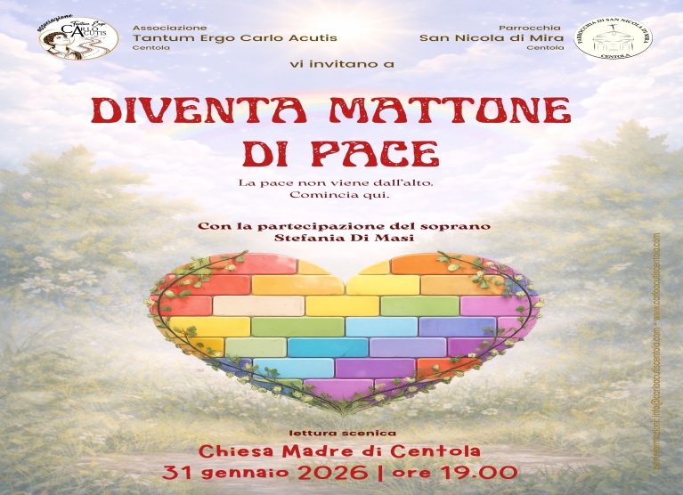 Diventa mattone di pace - Un evento comunitario per riflettere, ascoltare e scegliere la pace